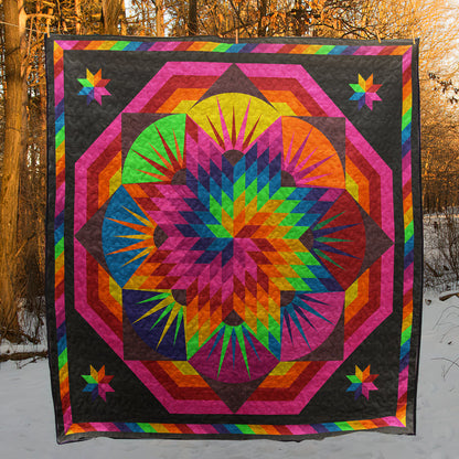 Hippie Star Quilt Blanket HN240605M