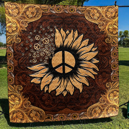 Hippie Sunflower  Quilt Blanket TL170602Y