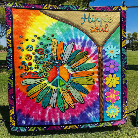 Hippie Sunflower Quilt Blanket TL090704Y