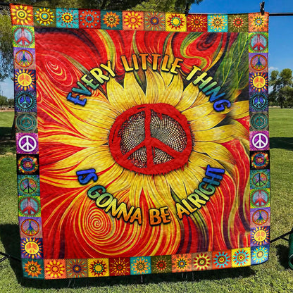 Hippie Sunflower Art Quilt TL040703Y