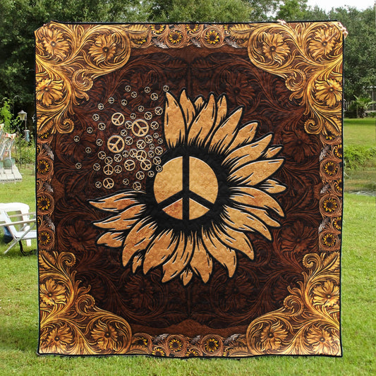 Hippie Sunflower  Quilt Blanket TL170602Y
