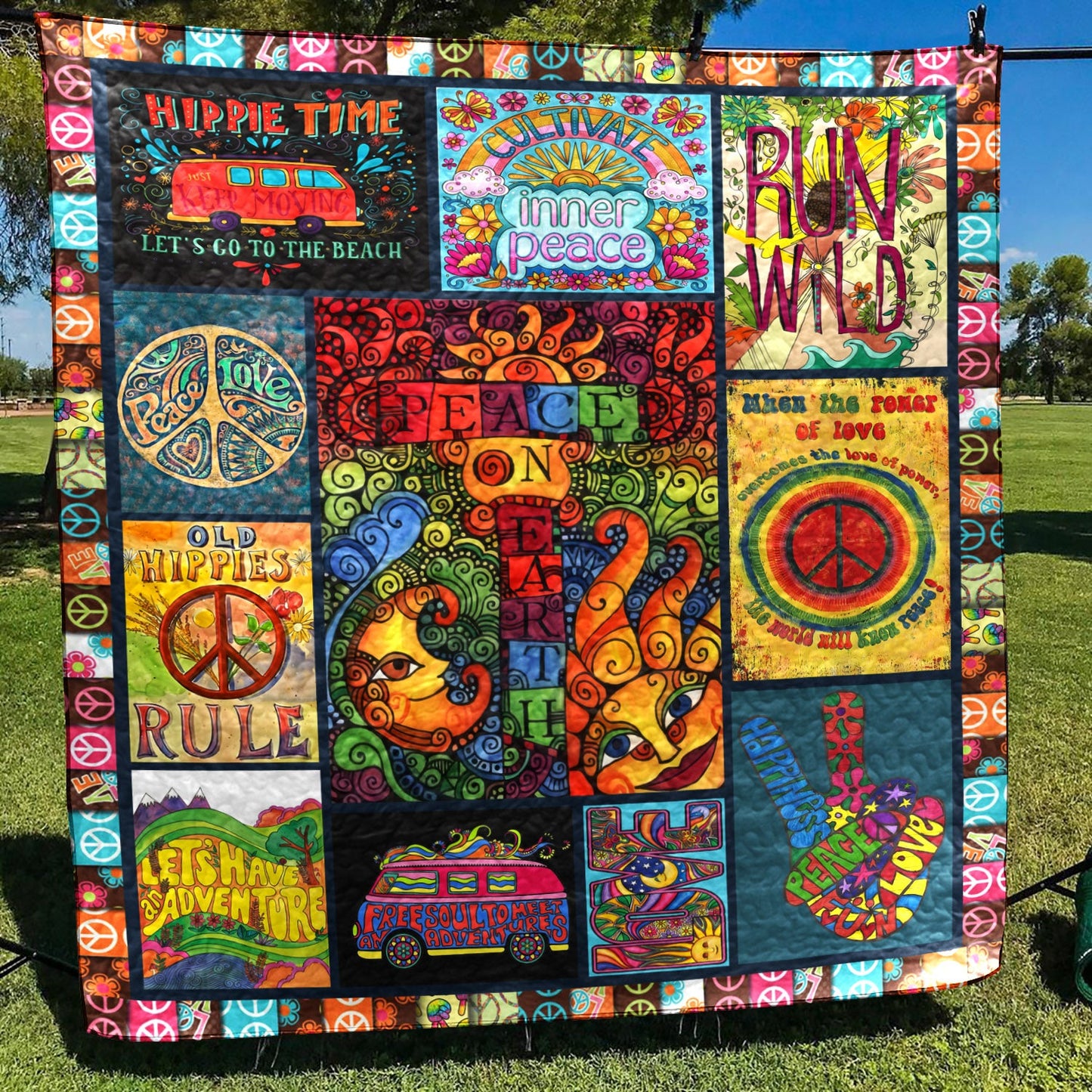 Hippie TN040621 Quilt Blanket