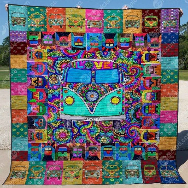 Hippie Vans CLT150632 Quilt Blanket