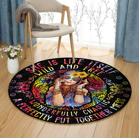 Hippie CG1010061TM Round Area Rug