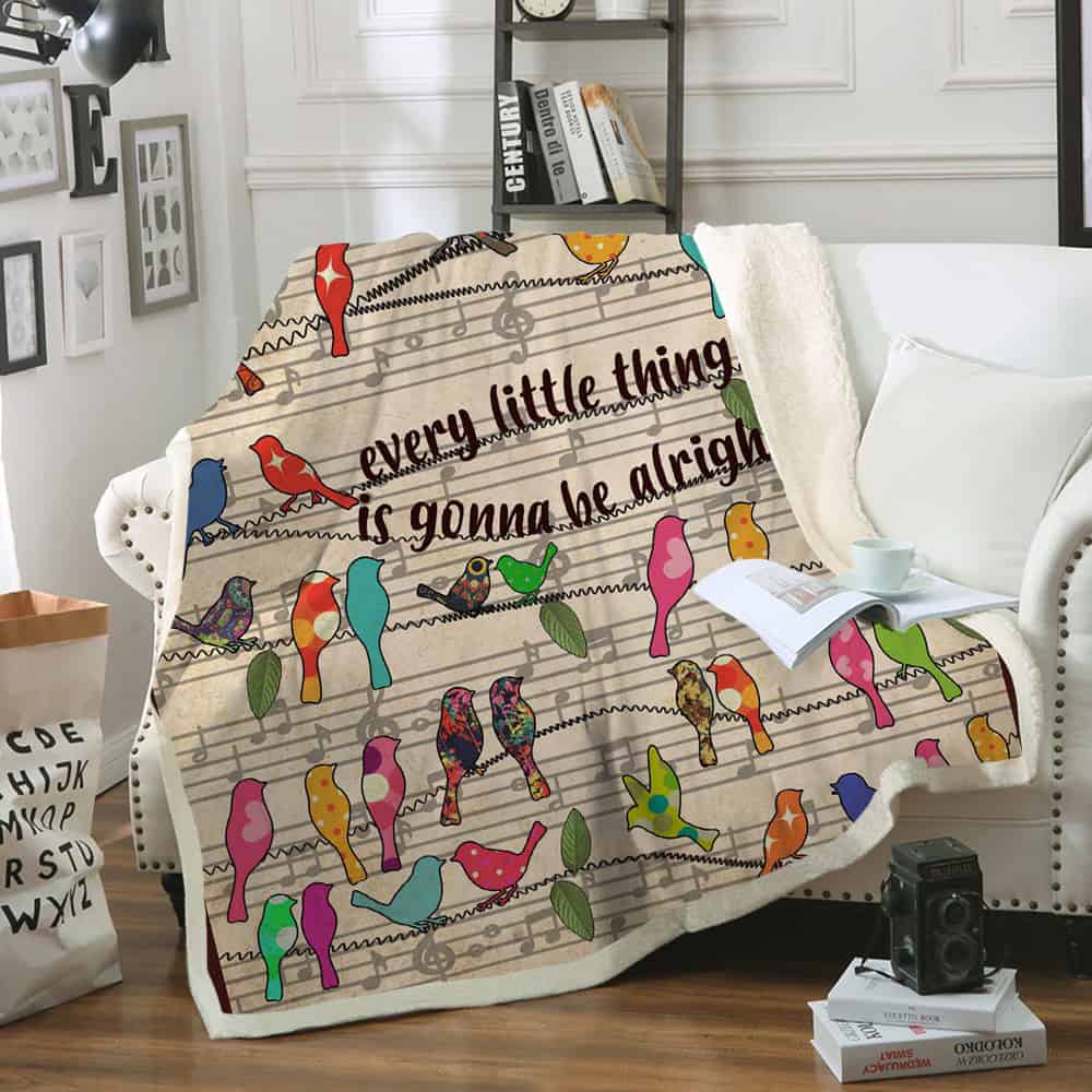 Hippie CL11100090MDF Sherpa Fleece Blanket