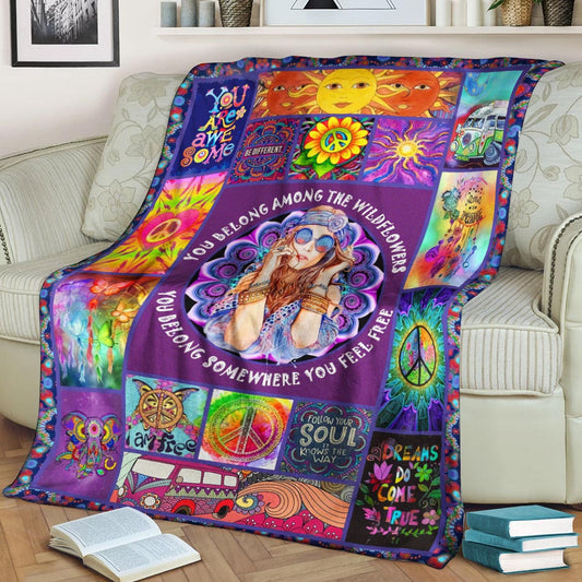 Hippie CL270837MDF Sherpa Fleece Blanket