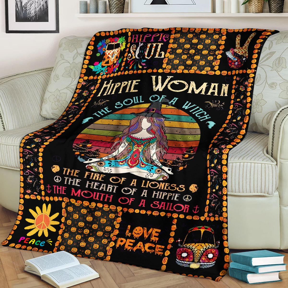 Hippie CL280836MDF Sherpa Fleece Blanket