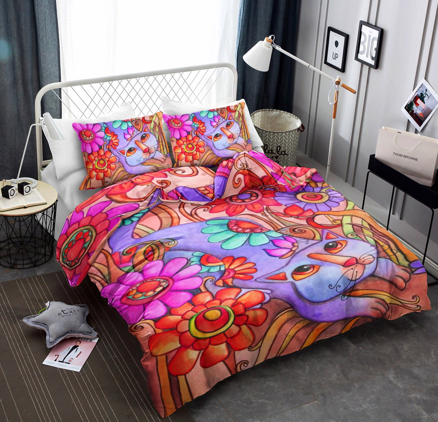 Hippie Cat DD220819B Bedding Sets