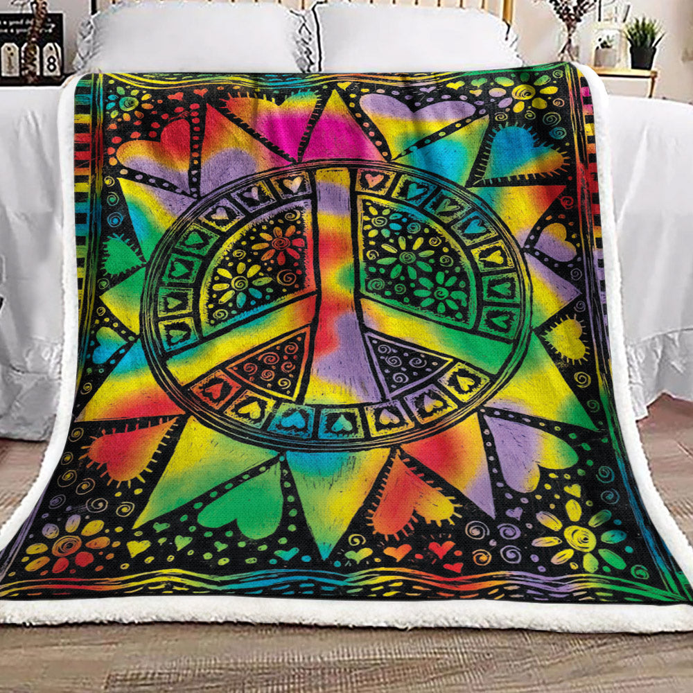Hippie ML230988F Sherpa Fleece Blanket
