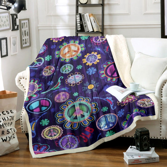 Hippie TN0111096TT Sherpa Fleece Blanket