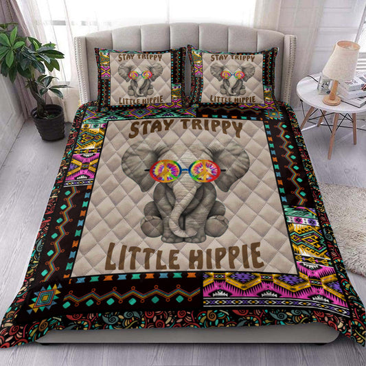 Hippie Elephant HN260613QBS Quilt Bedding Set