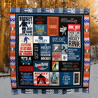 Hockey CL22120103MDQ Quilt Blanket