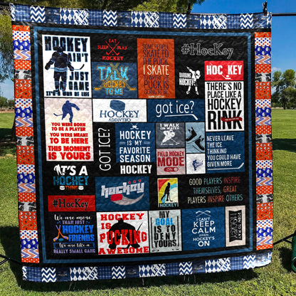 Hockey CL22120103MDQ Quilt Blanket