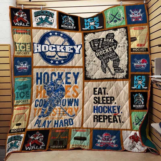 Hockey CLA1610408Q Quilt Blanket