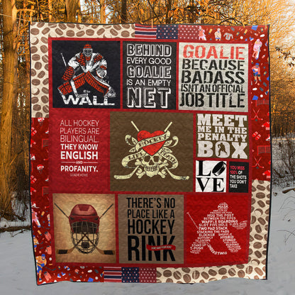 Hockey CLA1610416Q Quilt Blanket