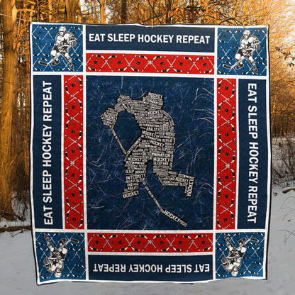 Hockey CLA1610439Q Quilt Blanket