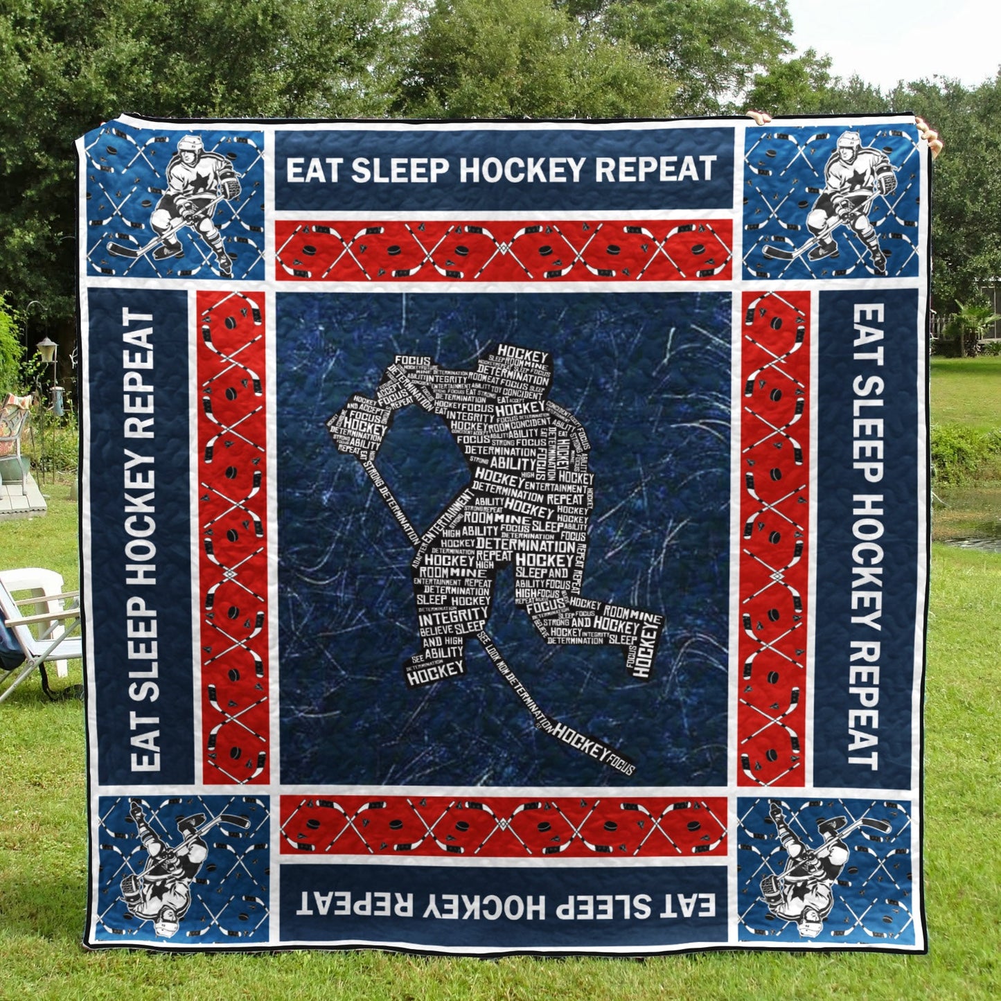 Hockey CLA1610439Q Quilt Blanket