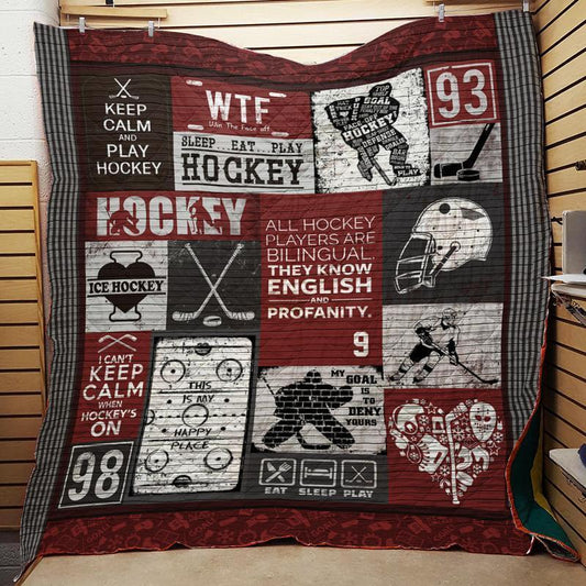 Hockey CLH1111189Q Quilt Blanket