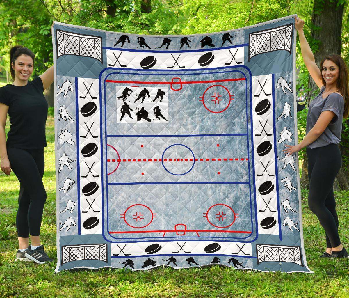 Hockey Ice Hockey CLA1410007Q Quilt Blanket