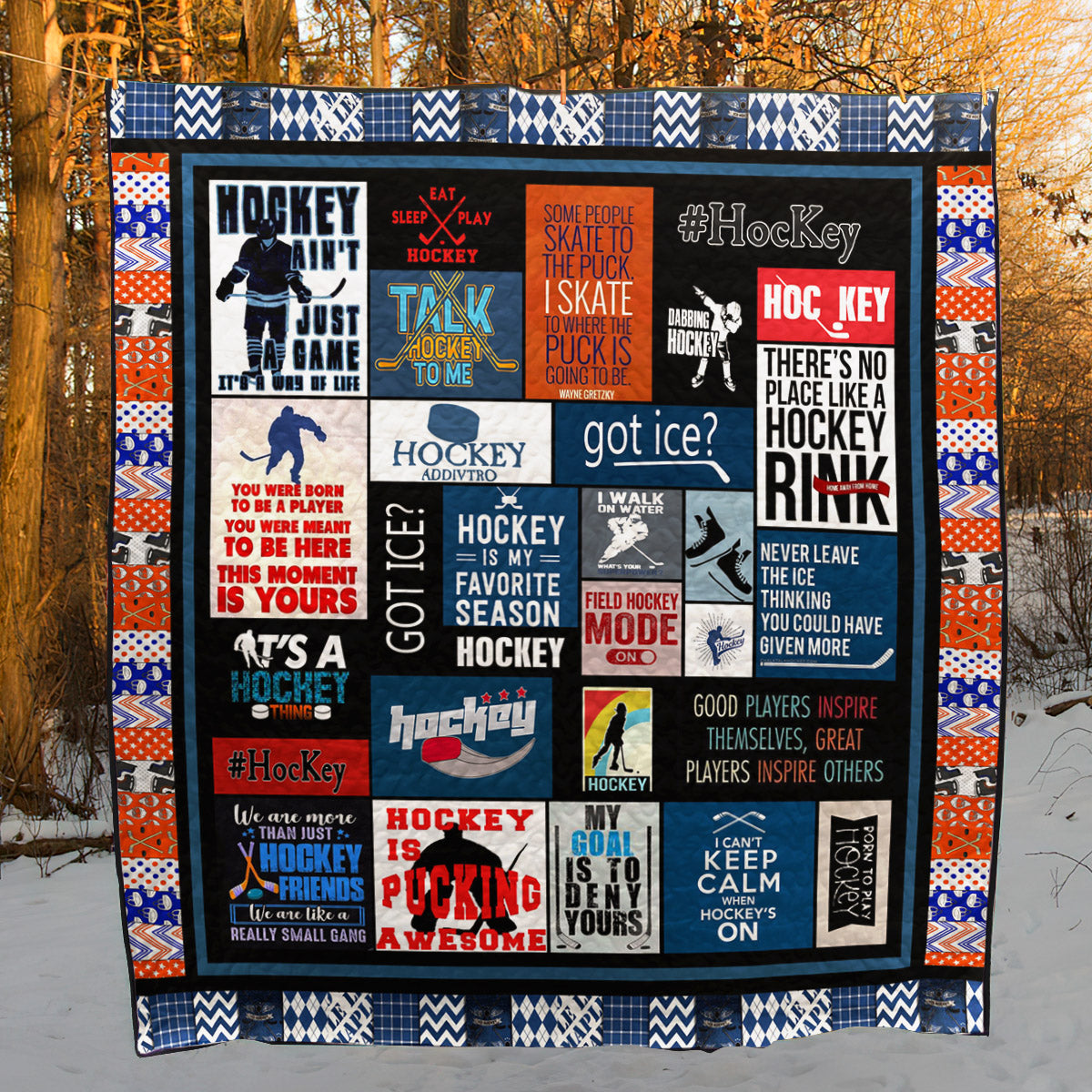 Hockey Is My Favorite Season NT290515 Quilt Blanket