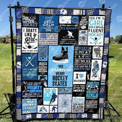 Hockey Princess CLD150682 Quilt Blanket