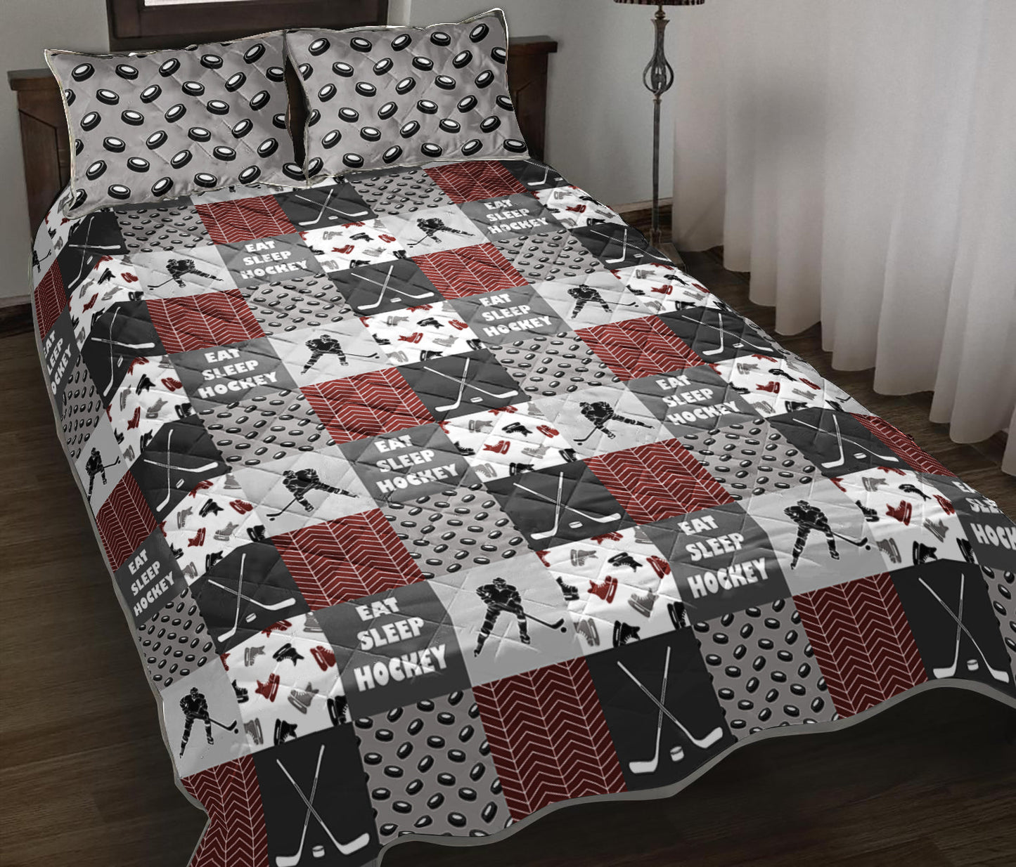 Hockey Quilt Bedding Set TL011005