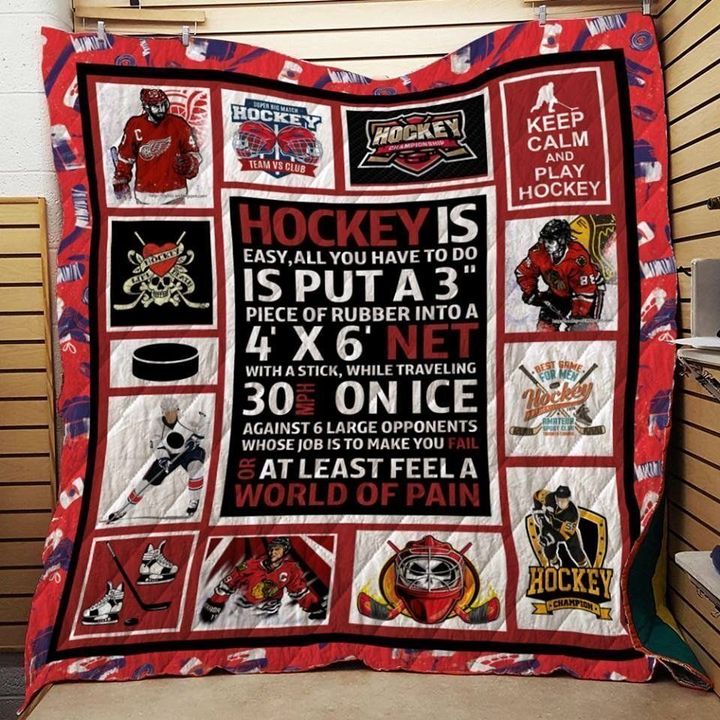 Hockey World Of Pain CLT250629 Quilt Blanket