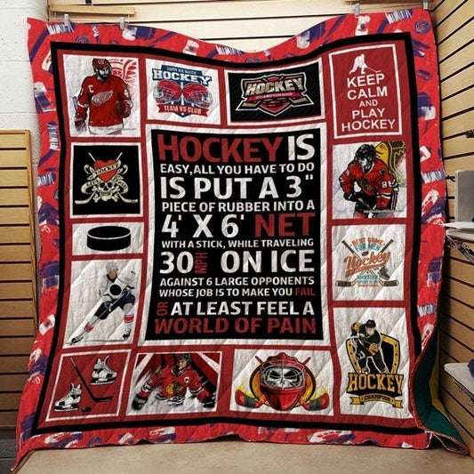 Hockey World Of Pain CLT250629 Quilt Blanket