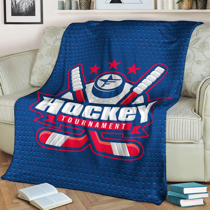 Hockey BL220828F Sherpa Fleece Blanket