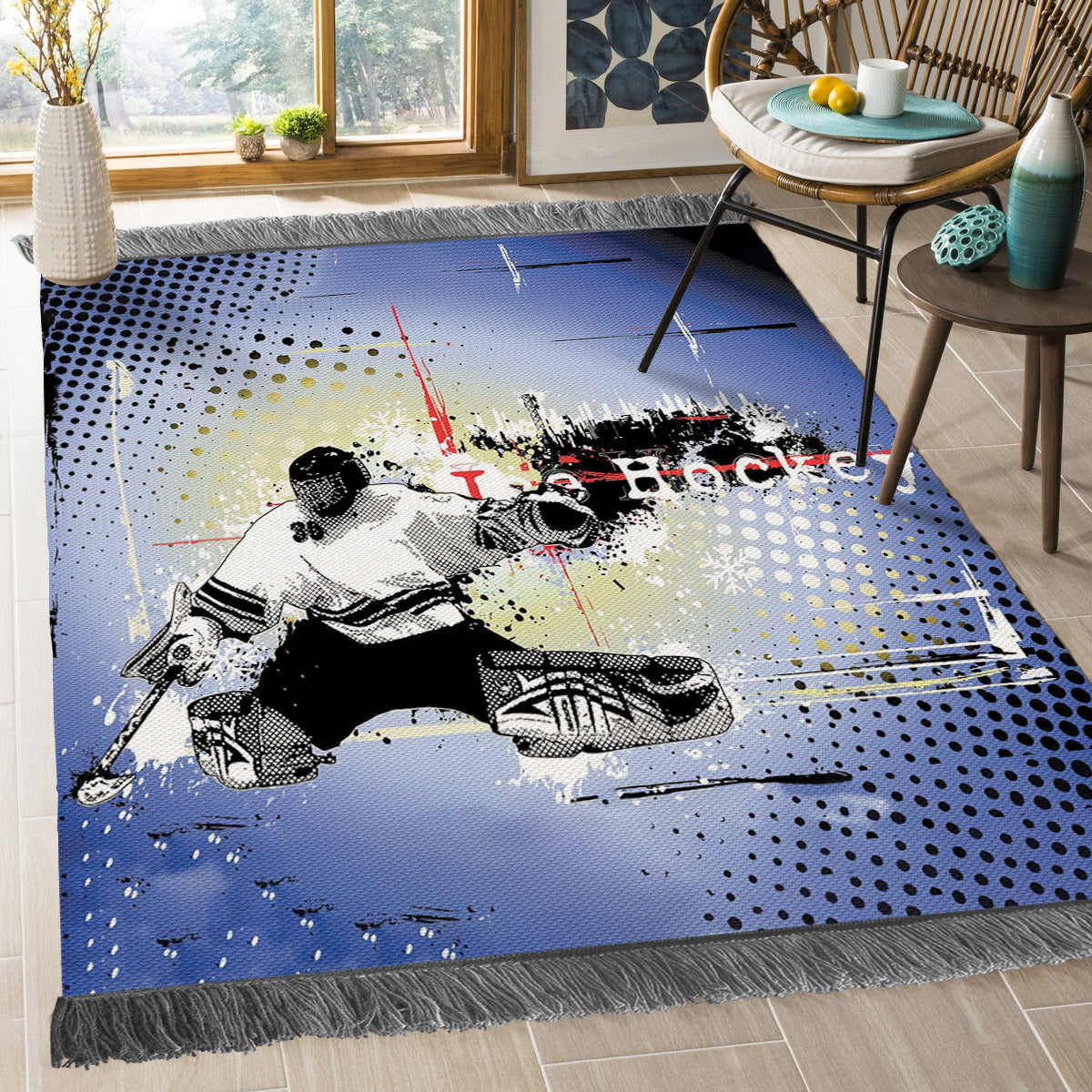 Hockey DD2809105O Decorative Floor-cloth