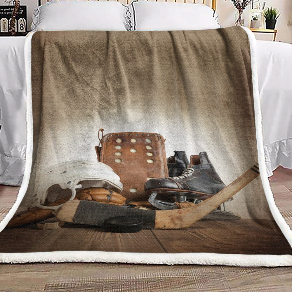 Hockey HN280998F Sherpa Fleece Blanket