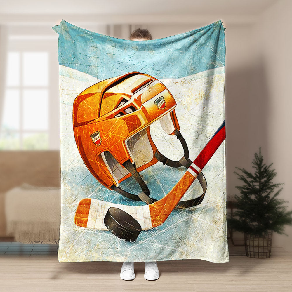 Hockey ML270825F Sherpa Fleece Blanket