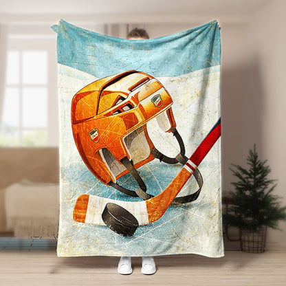 Hockey ML270825F Sherpa Fleece Blanket
