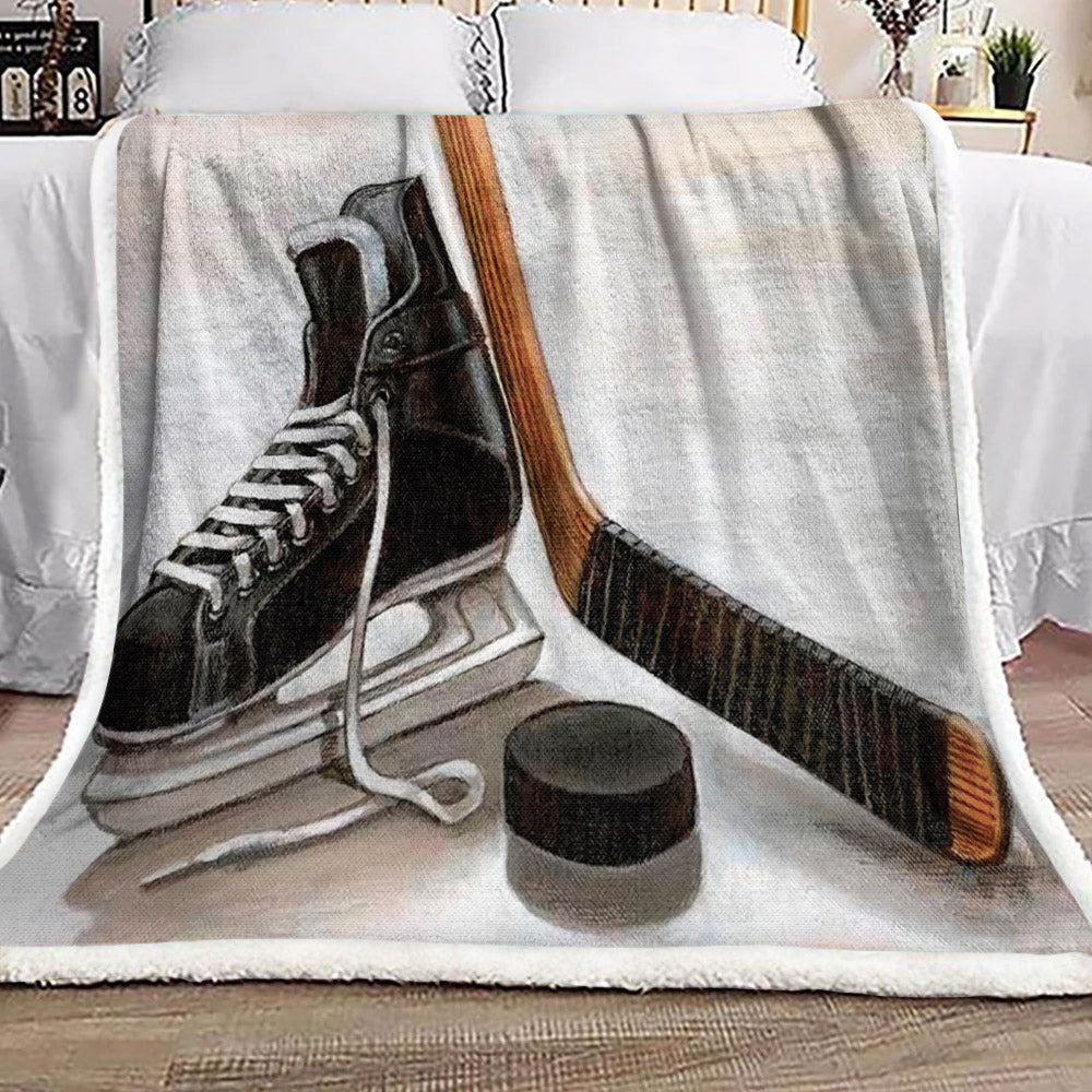Hockey ML2809102F Sherpa Fleece Blanket