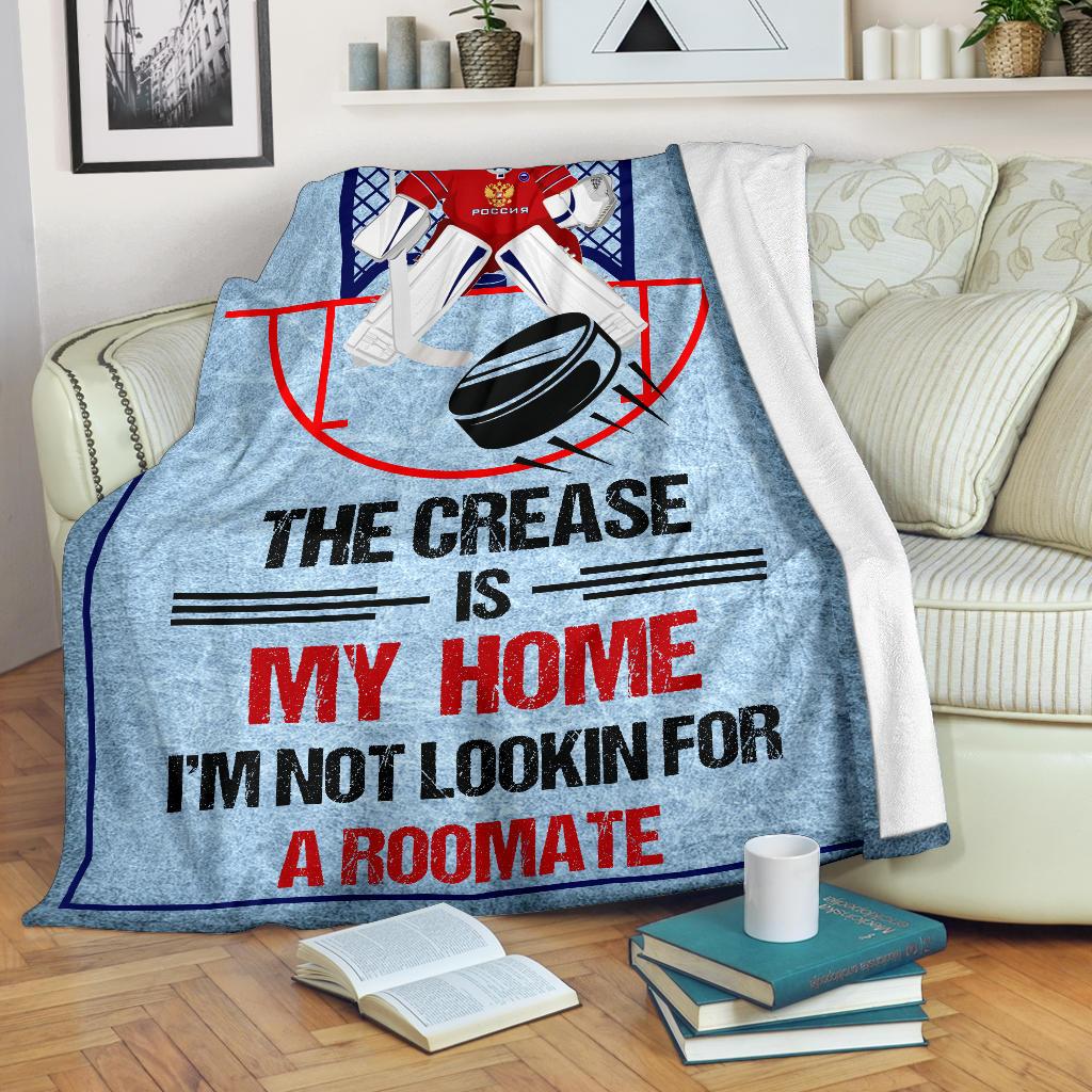 Hockey The Crease CLM3110151S Sherpa Fleece Blanket