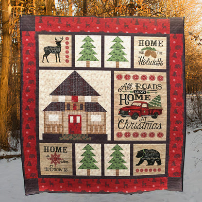 Holiday Lodge Deb Strain CLA1810320Q Quilt Blanket