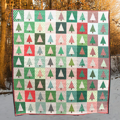 Holiday Patchwork Forrest Quilt CLH2111304Q Quilt Blanket