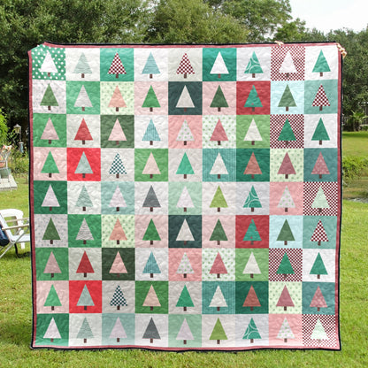 Holiday Patchwork Forrest Quilt CLH2111304Q Quilt Blanket