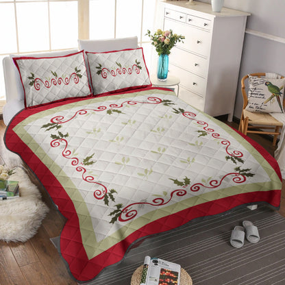 Holiday Garland CLA0211118B Quilt Bedding Set