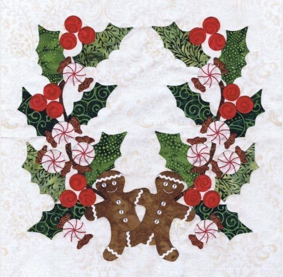 Holly Wreath CLA08110568Q Quilt Blanket