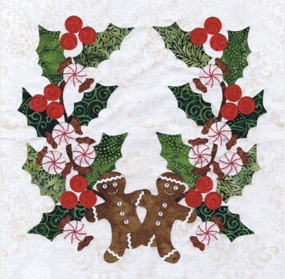 Holly Wreath CLA08110568Q Quilt Blanket