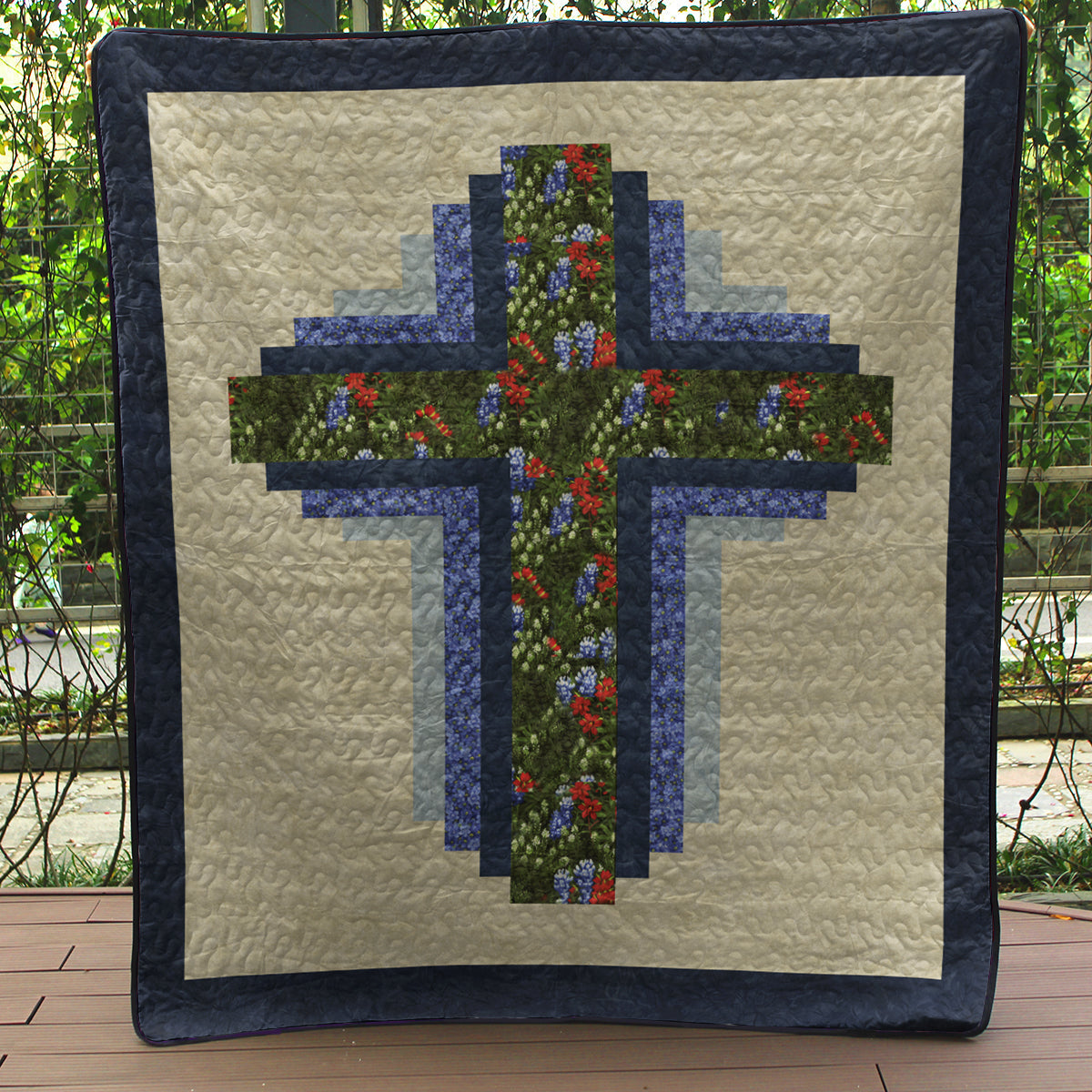 Christian Hope of Texas Cross Quilt Blanket MT060602A