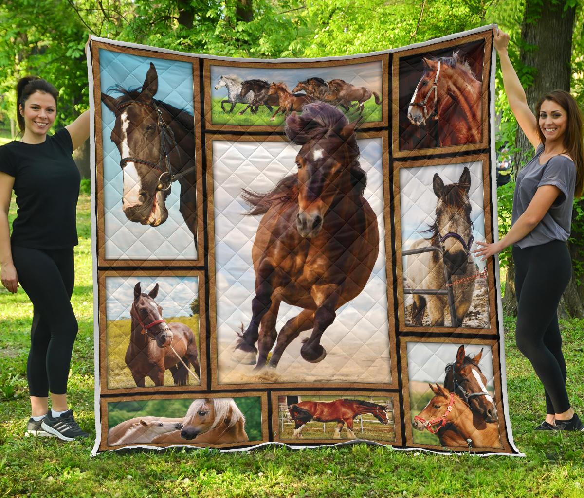 Horse CL12100366MDQ Quilt Blanket