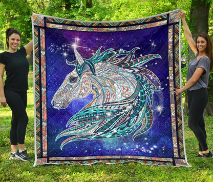 Horse CL12100367MDQ Quilt Blanket