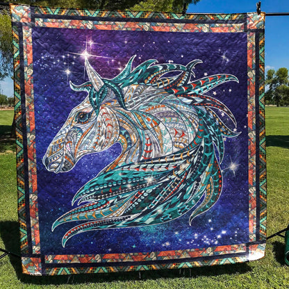 Horse CL12100367MDQ Quilt Blanket