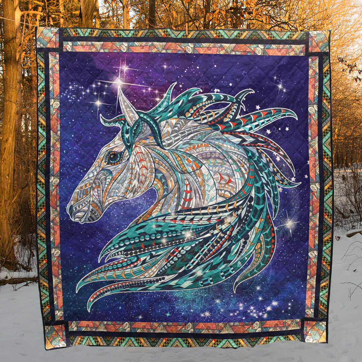 Horse CL12100367MDQ Quilt Blanket