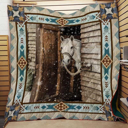 Horse CLA1610158Q Quilt Blanket