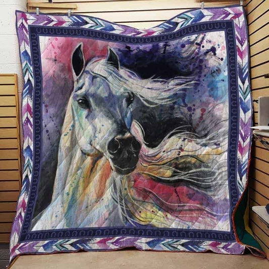 Horse CLA1610161Q Quilt Blanket