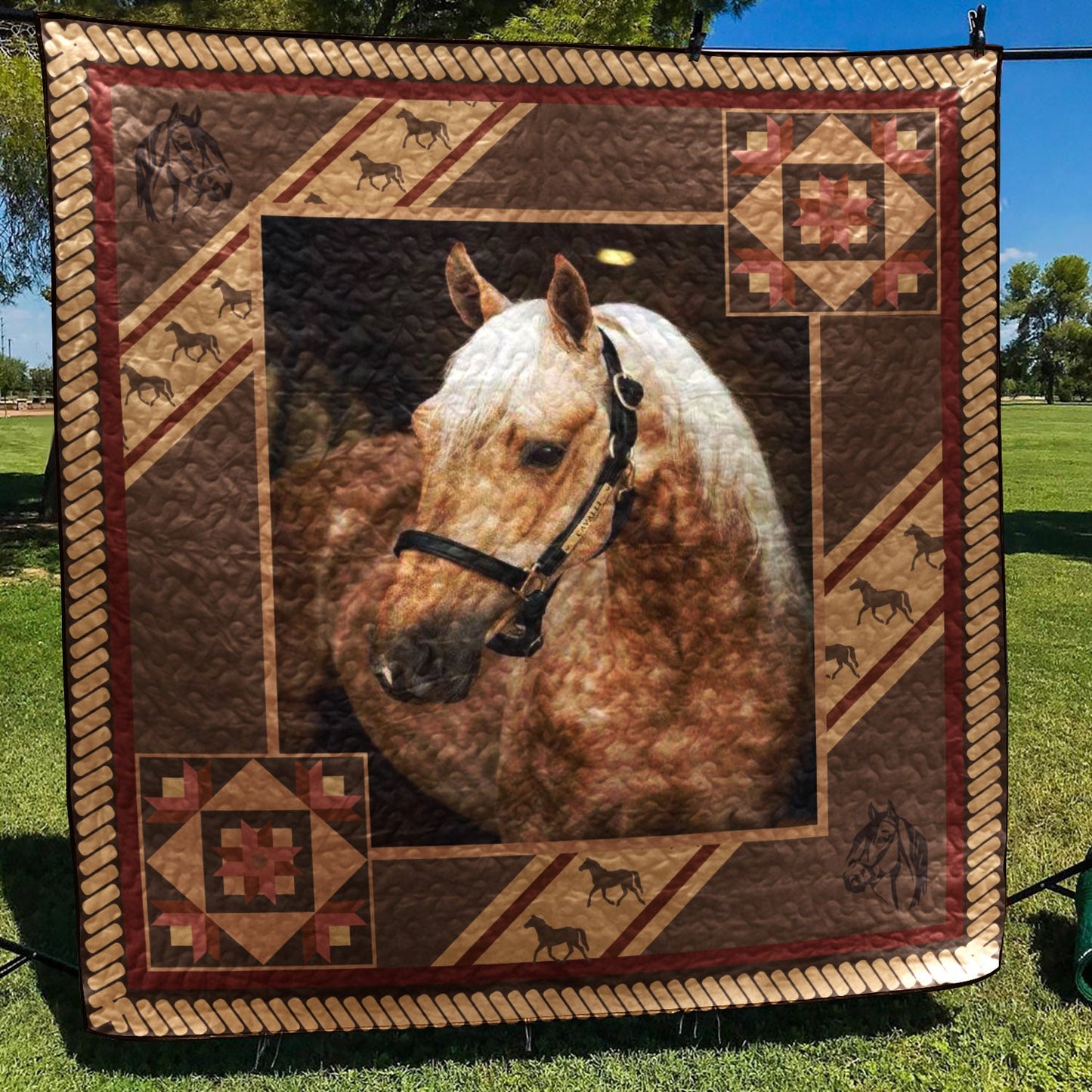 Horse CLA1610172Q Quilt Blanket