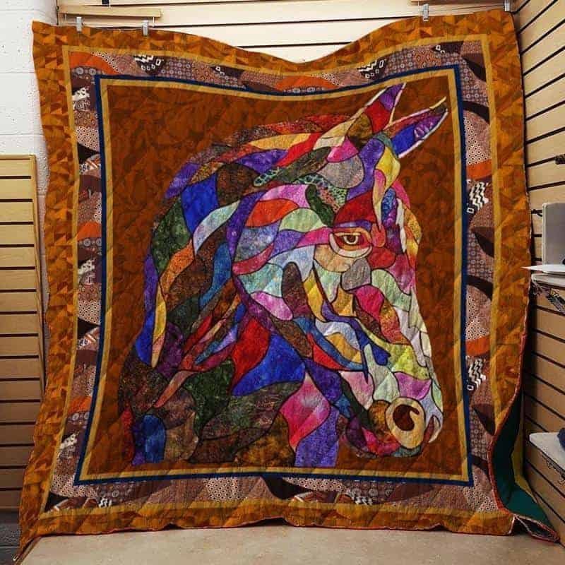 Horse CLA1610182Q Quilt Blanket